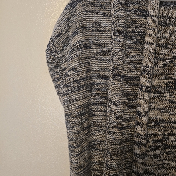 Eddie Bauer Gray and White Chunky Knit Cardigan Sweater - Picture 5 of 5